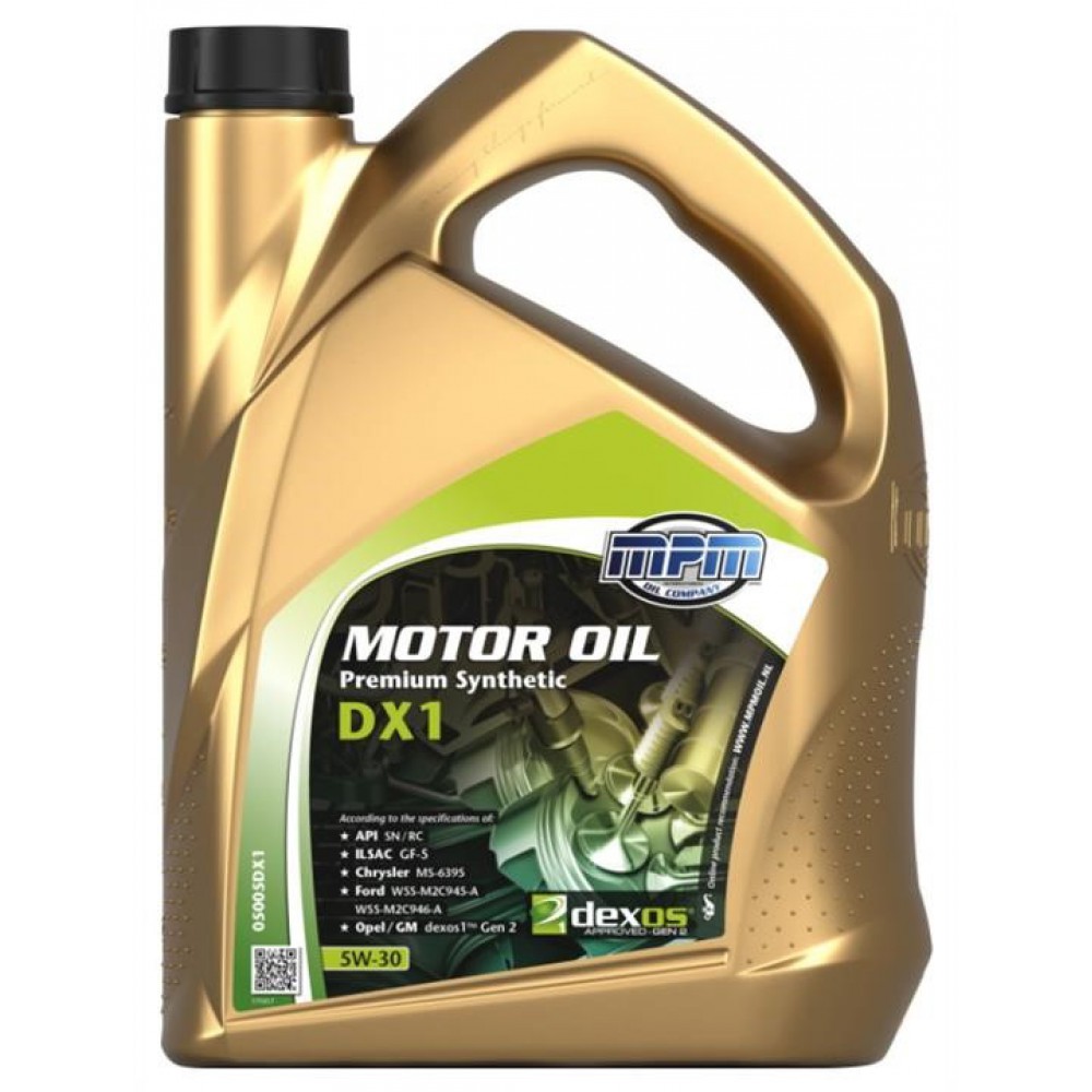 MPM 5W-30  Premium Synthetic DX1 5л